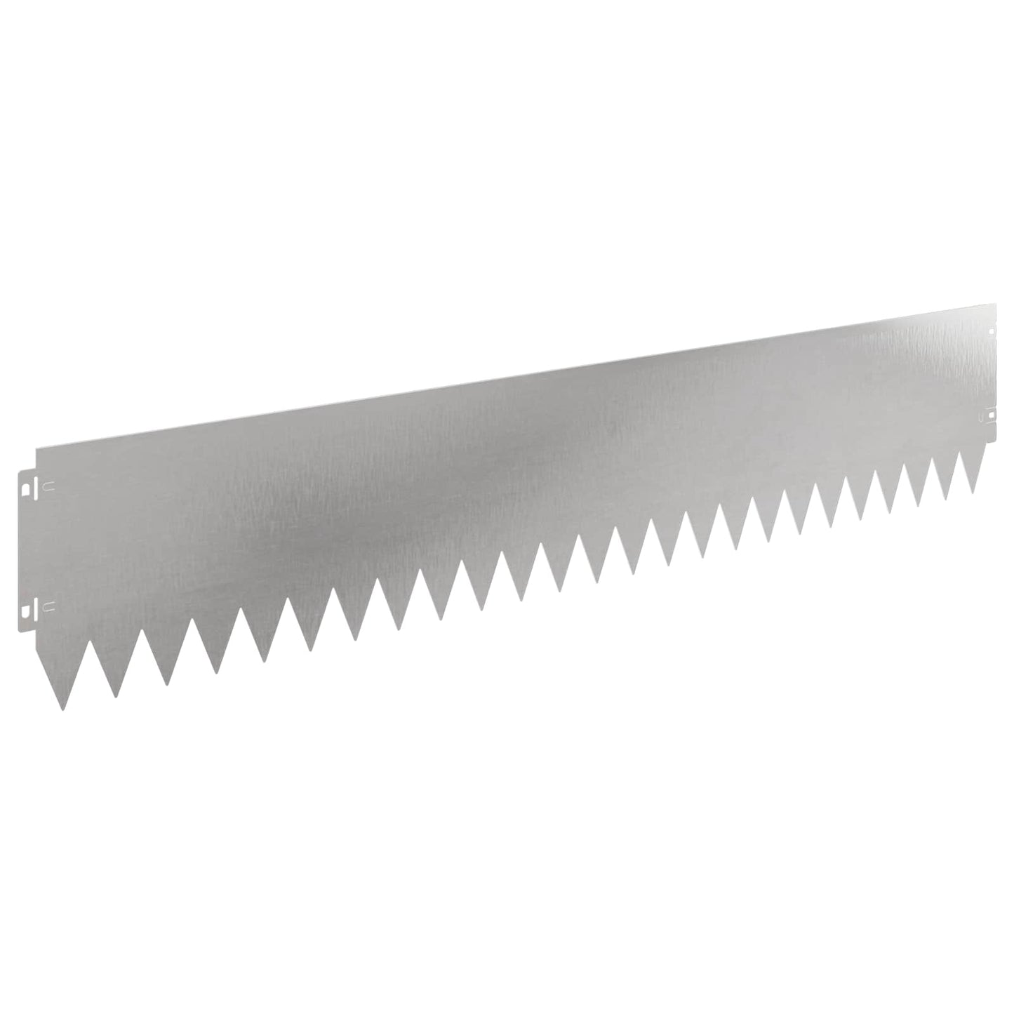 vidaXL Lawn Edging 20 pcs 103 x 20 cm Steel Silver 6