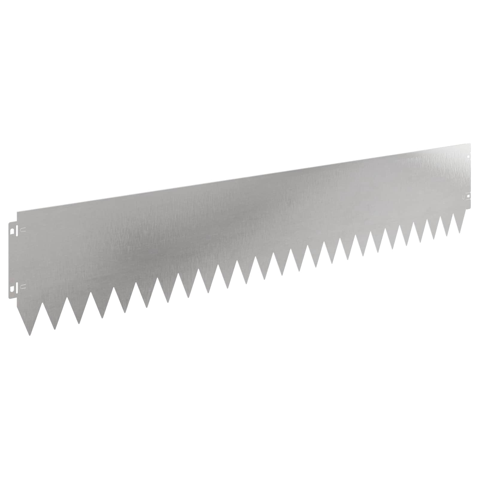 vidaXL Lawn Edging 20 pcs 103 x 20 cm Steel Silver 6