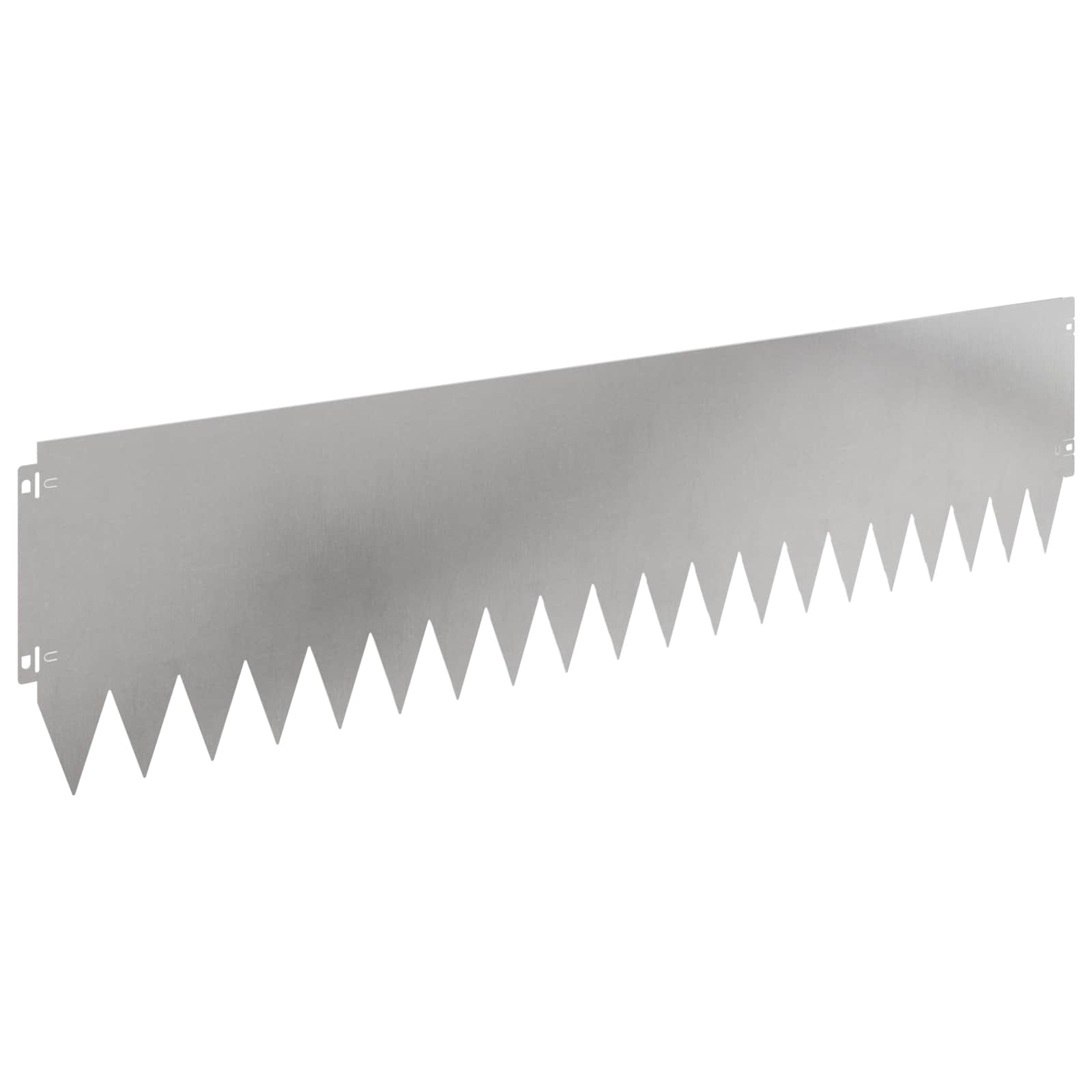 vidaXL Lawn Edging 20 pcs 103 x 25 cm Steel Silver 2