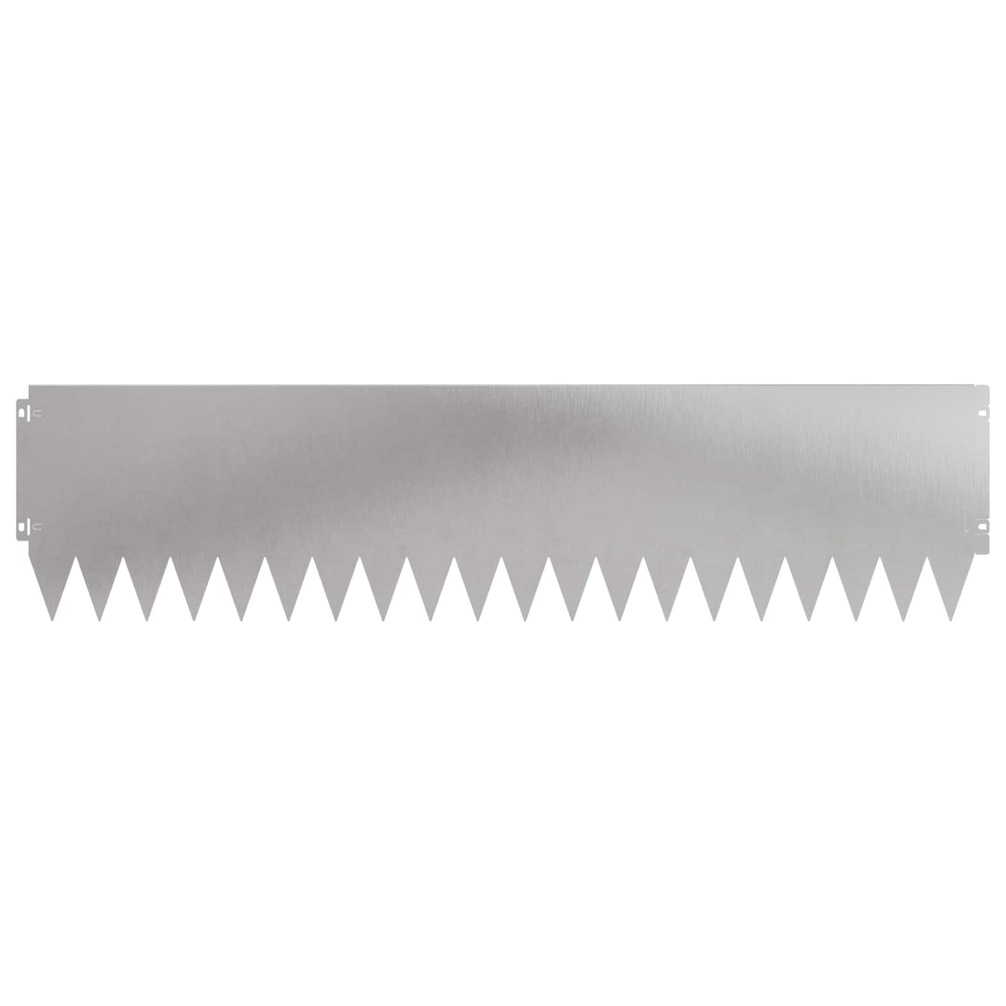 vidaXL Lawn Edging 20 pcs 103 x 25 cm Steel Silver 5