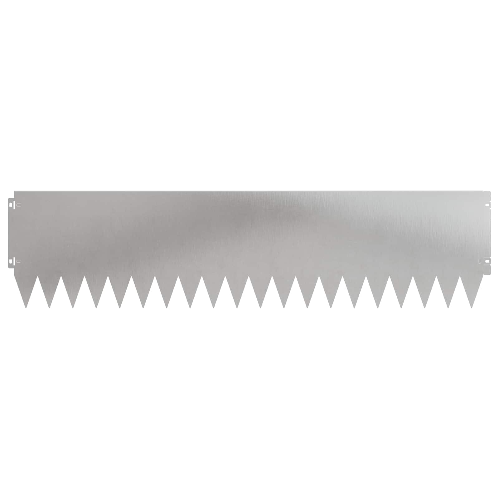 vidaXL Lawn Edging 20 pcs 103 x 25 cm Steel Silver 5
