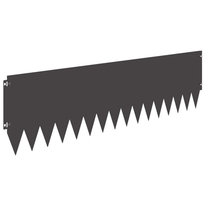 Lawn Edging 103 x Steel 10 pcs Height 30 cm Black