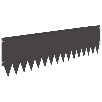 Lawn Edging 103 x Steel 10 pcs Height 30 cm Black