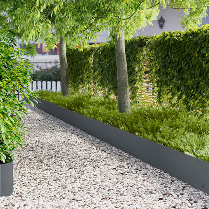 Lawn Edging 103 x Steel 10 pcs Height 30 cm Anthracite