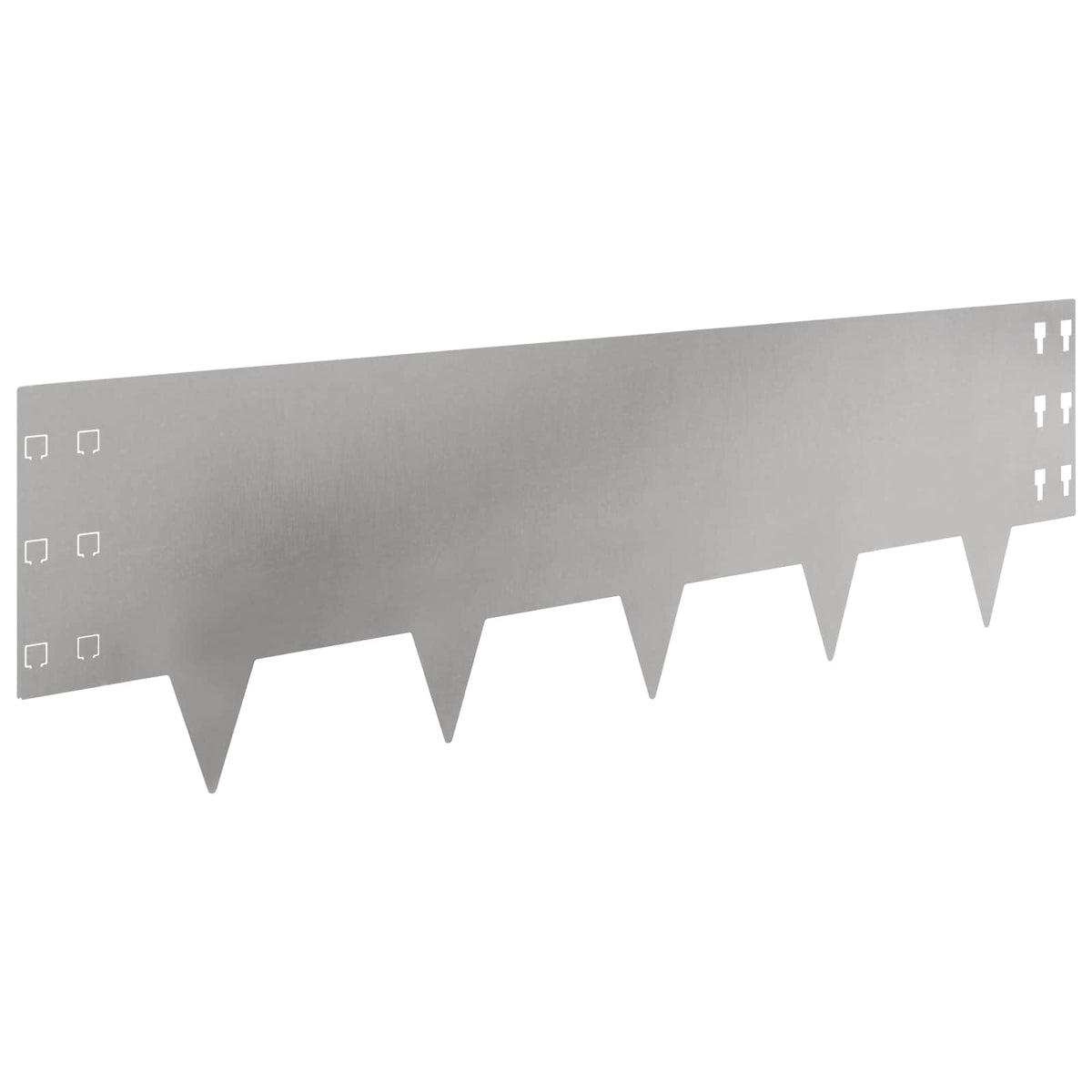 Lawn Edging 100 x Steel 20 pcs Height 30 cm Stainless steel