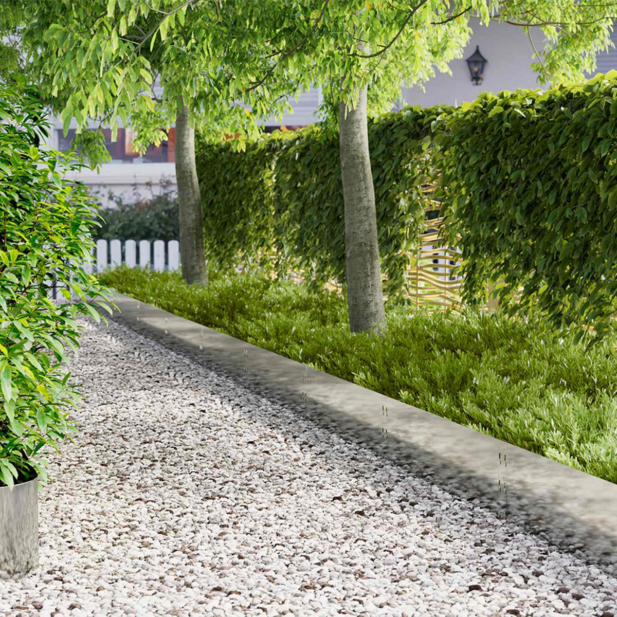 Lawn Edging 100 x Steel 20 pcs Height 30 cm Galvanised steel