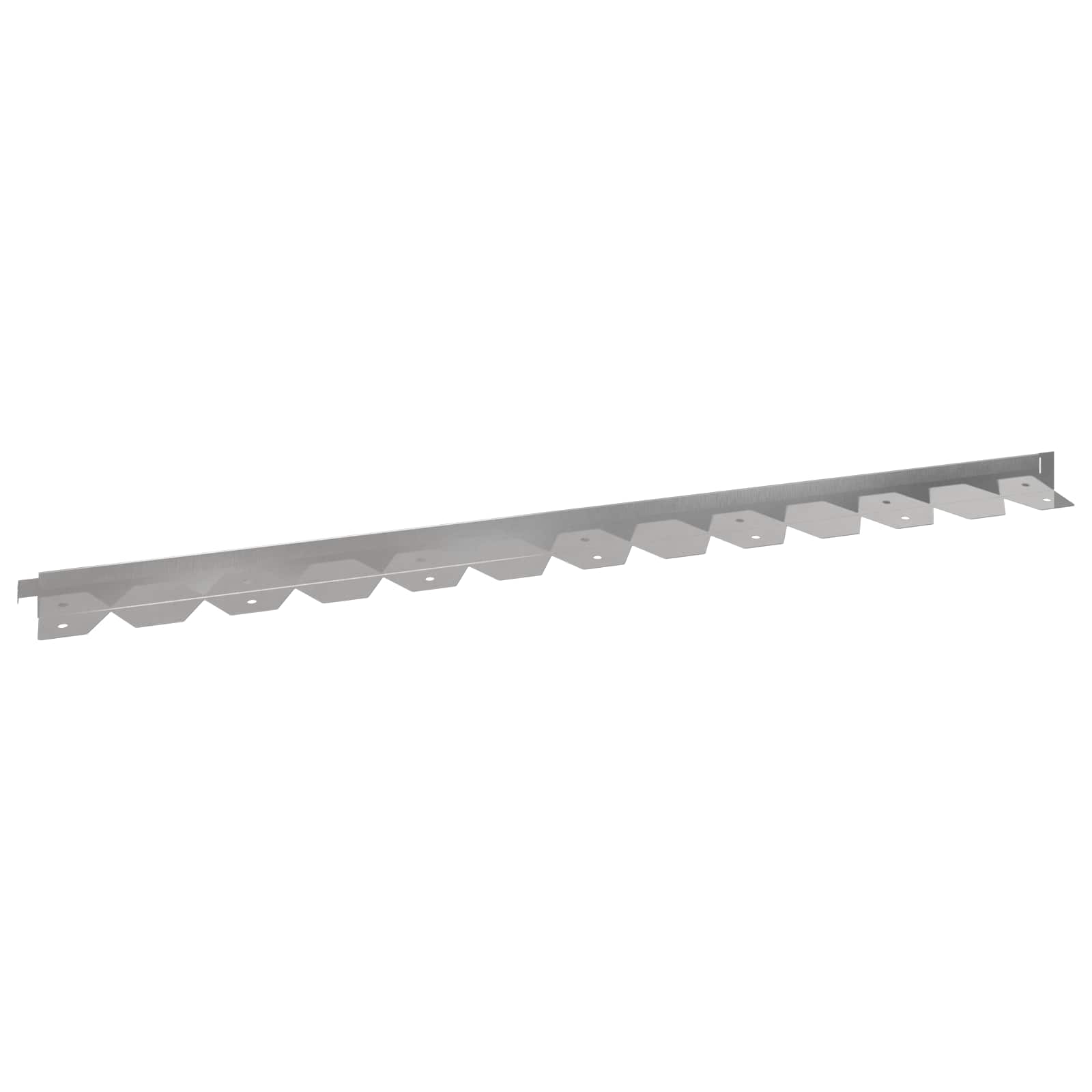 vidaXL Lawn Edging 50 pcs 102 x 4 x 4 cm Steel Silver 2