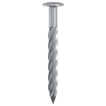 vidaXL Lawn Edging 50 pcs 102 x 4 x 4 cm Steel Silver 5