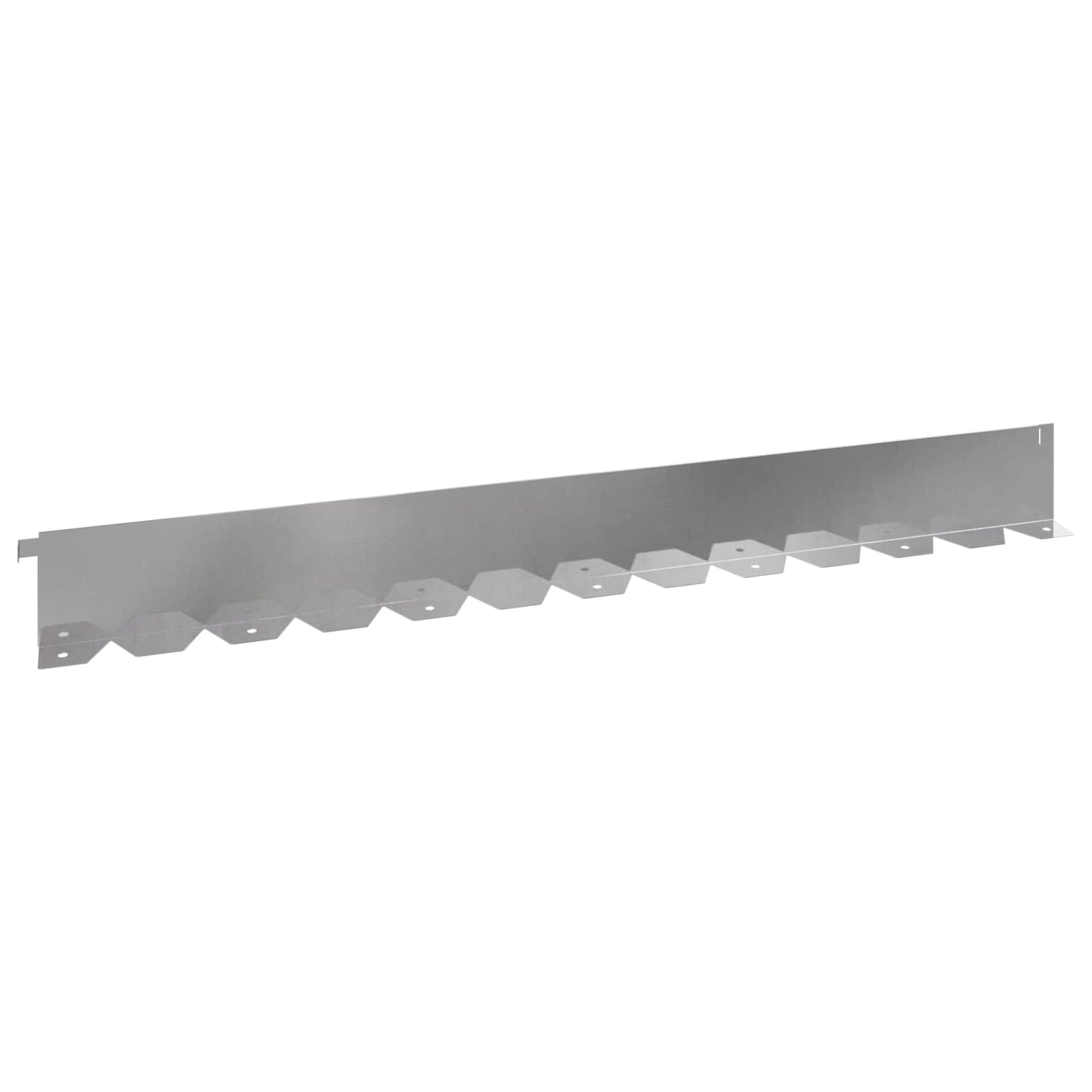vidaXL Lawn Edging 30 pcs 102 x 10 x 4 cm Steel Silver 2
