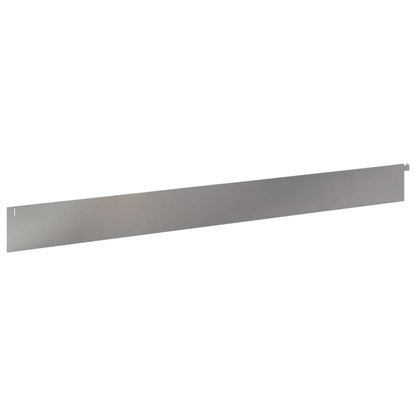 vidaXL Lawn Edging 30 pcs 102 x 10 x 4 cm Steel Silver 6