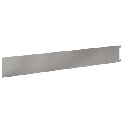 vidaXL Lawn Edging 20 pcs 102 x 15 x 4 cm Steel Silver 6