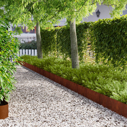 Lawn Edging Steel Weathering