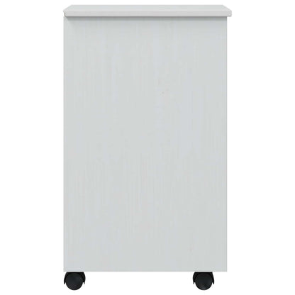 Rolling Cabinet with Drawers CORONA White 4 drawers