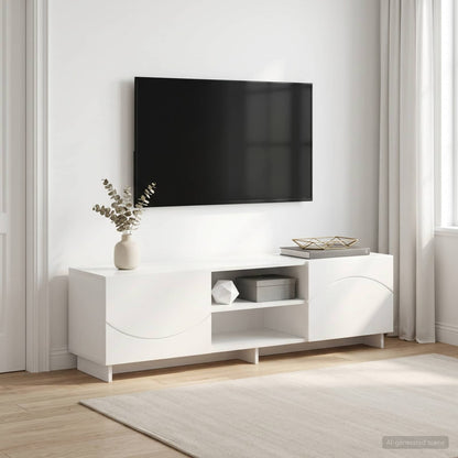TV Stand Engineered Wood 140 x 34.5 x 40 cm White