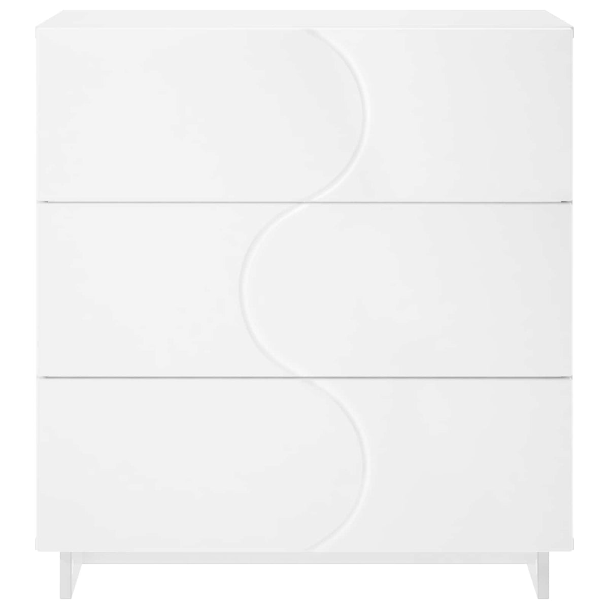 Sideboard 70 x 38 x 75 cm Engineered Wood White