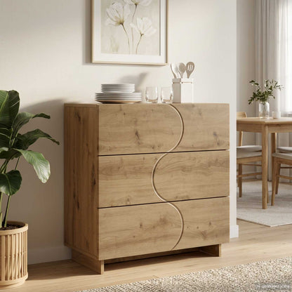 Sideboard 70 x 38 x 75 cm Engineered Wood Artisan oak