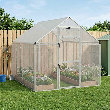 vidaXL Bird Cage Silver 181.5 x 221 x 173.5 cm 1