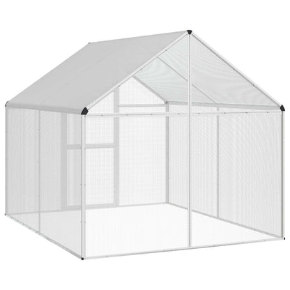 vidaXL Bird Cage Silver 181.5 x 221 x 173.5 cm 6