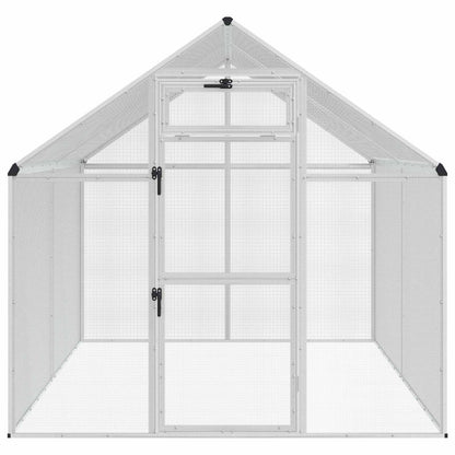 vidaXL Bird Cage Silver 181.5 x 221 x 173.5 cm 4