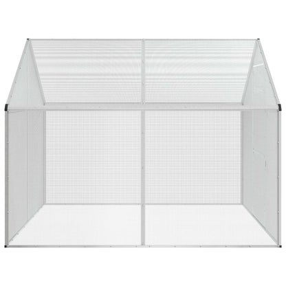 vidaXL Bird Cage Silver 181.5 x 221 x 173.5 cm 5