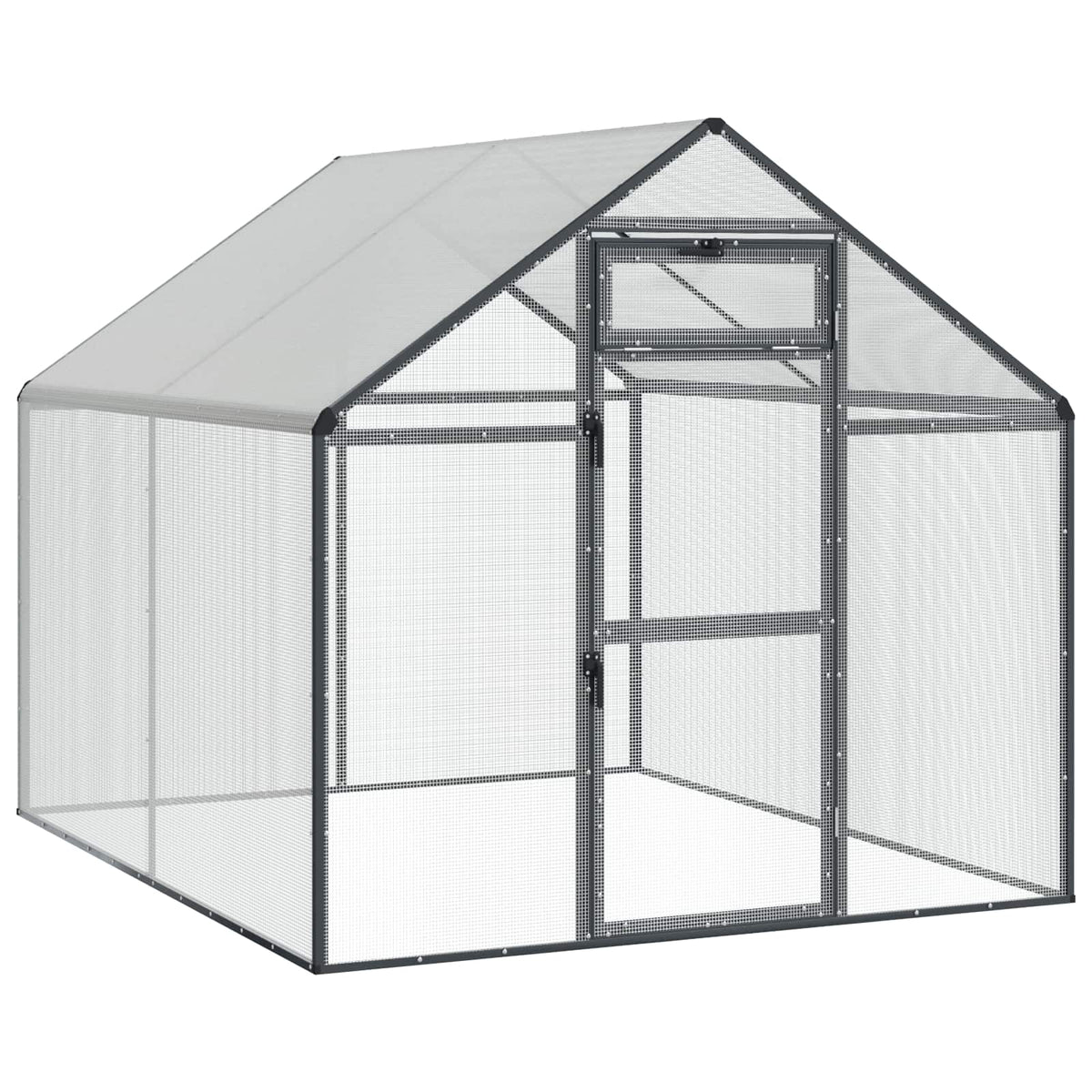vidaXL Bird Cage Anthracite 181.5 x 221 x 173.5 cm 2