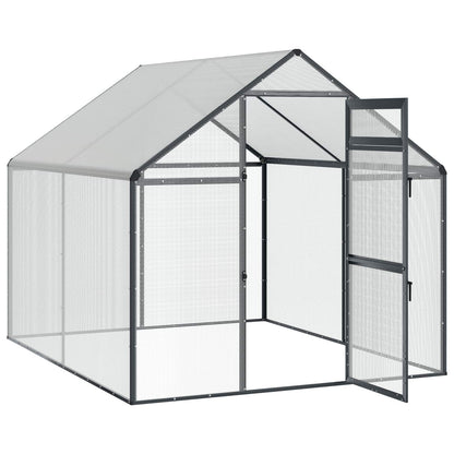 vidaXL Bird Cage Anthracite 181.5 x 221 x 173.5 cm 3
