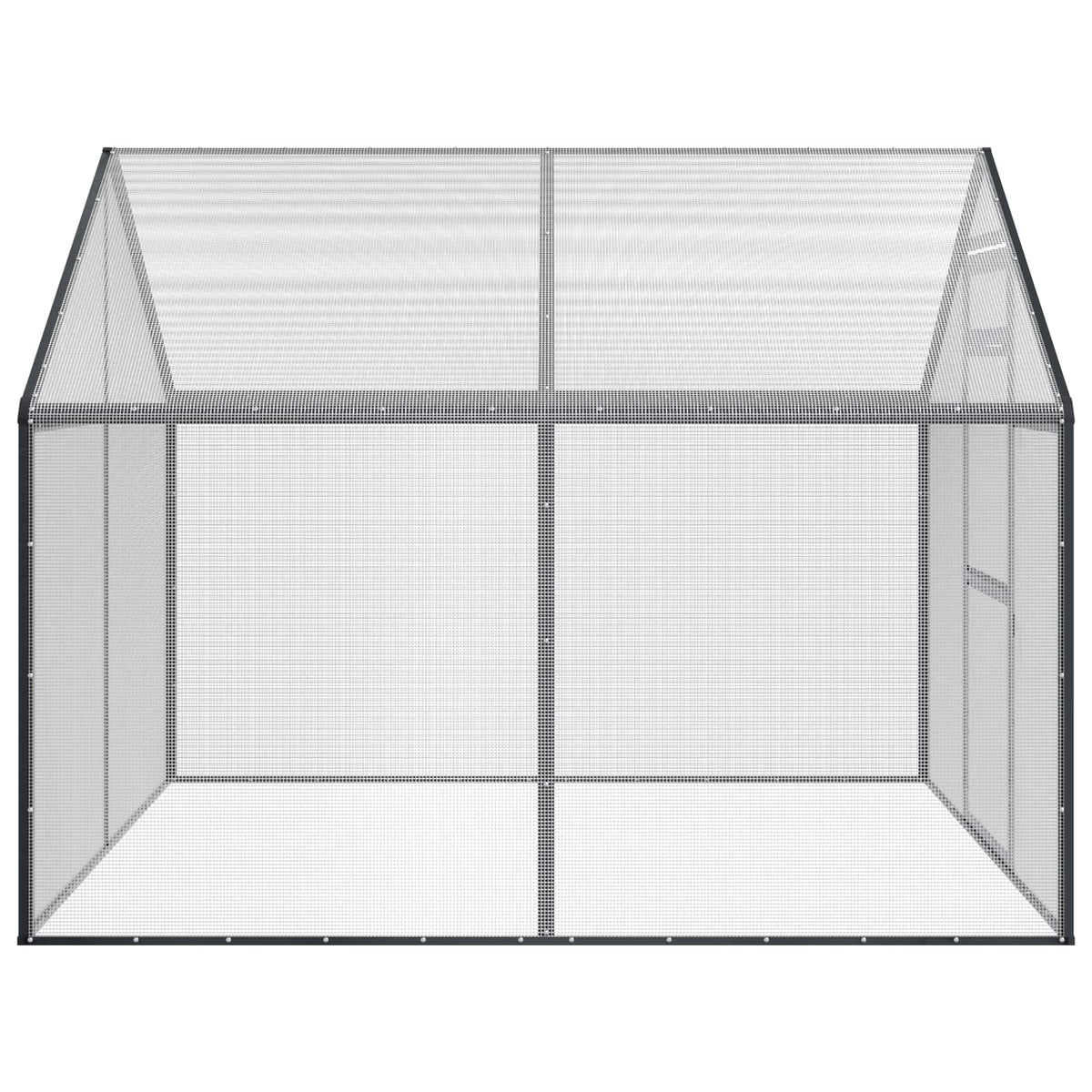 vidaXL Bird Cage Anthracite 181.5 x 221 x 173.5 cm 5