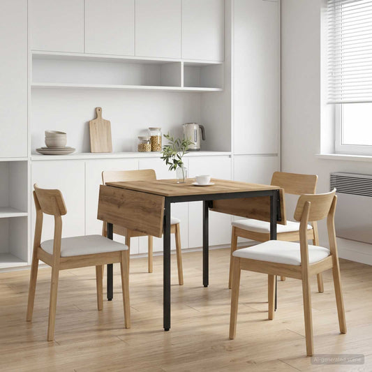 Extendable Dining Table 120 x 81.5 x 75 cm Engineered Wood Artisan oak