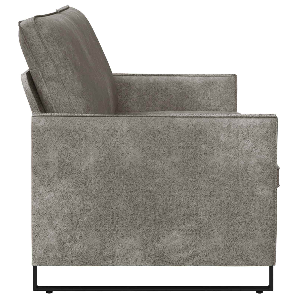 vidaXL 3 Seater Sofa Light Grey 190 x 81 x 82 cm Faux Suede Fabric 4