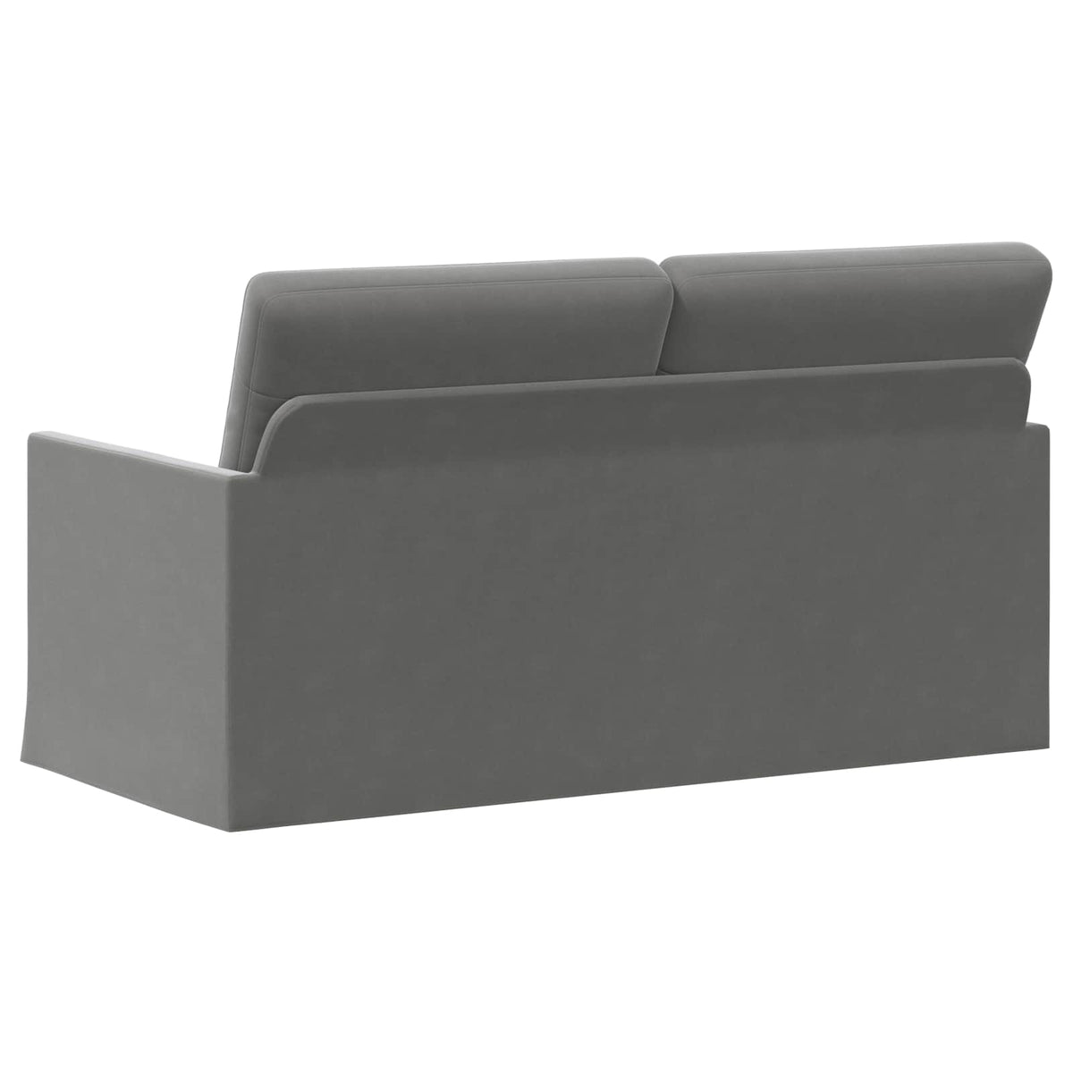 2 Seater Sofa 150 x 81 x 82 cm Velvet 140 cm Dark grey