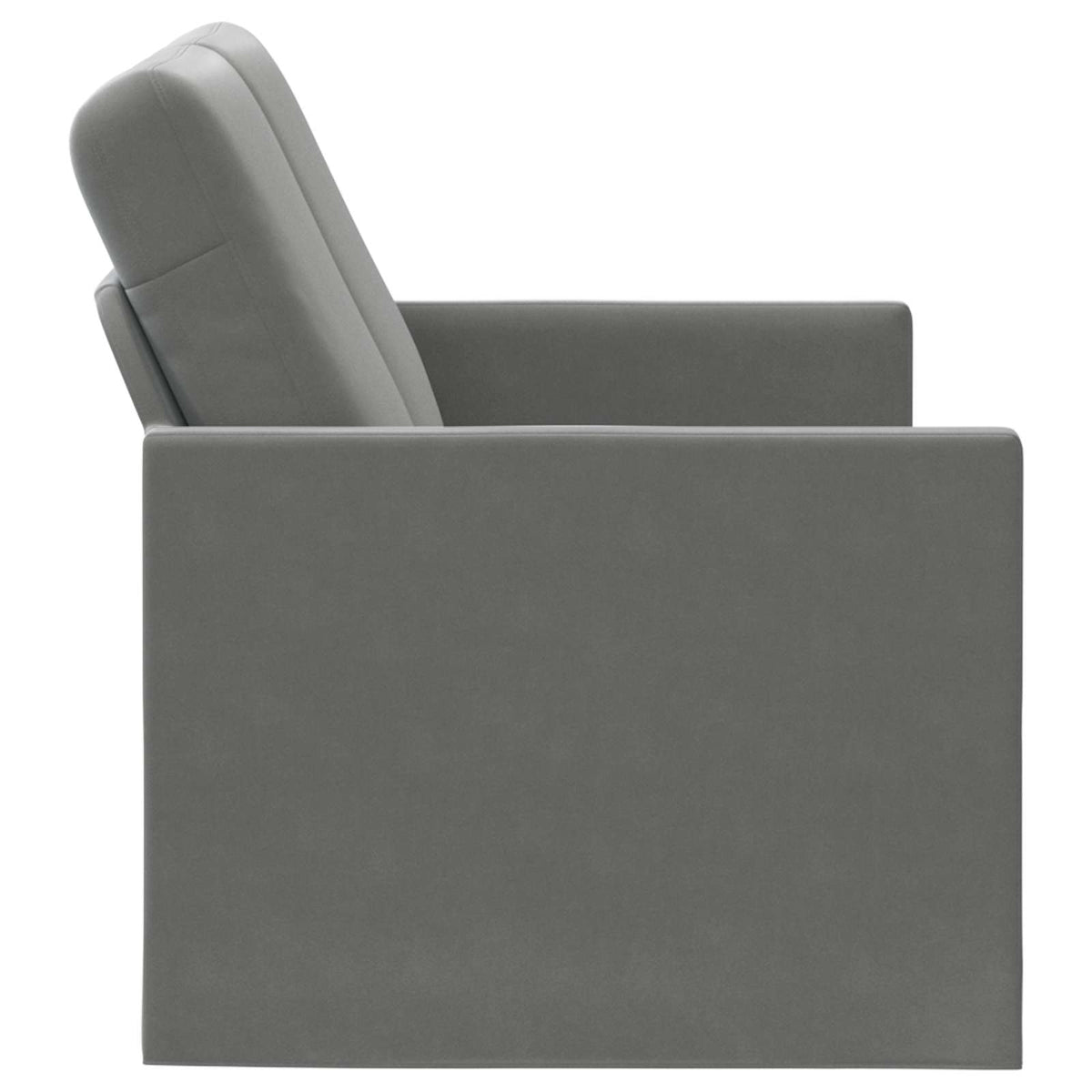 2 Seater Sofa 150 x 81 x 82 cm Velvet 140 cm Dark grey