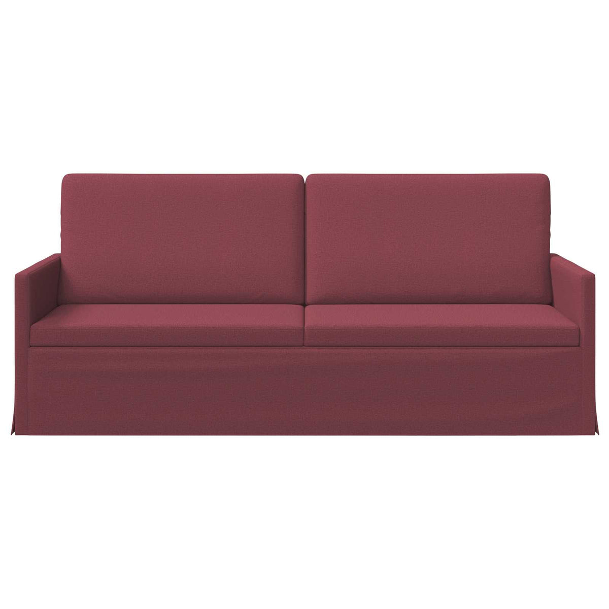 3 Seater Sofa 190 x 81 x 82 cm Fabric 180 cm Wine red