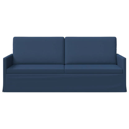 vidaXL 3 Seater Sofa Blue 190 x 81 x 82 cm Fabric 3