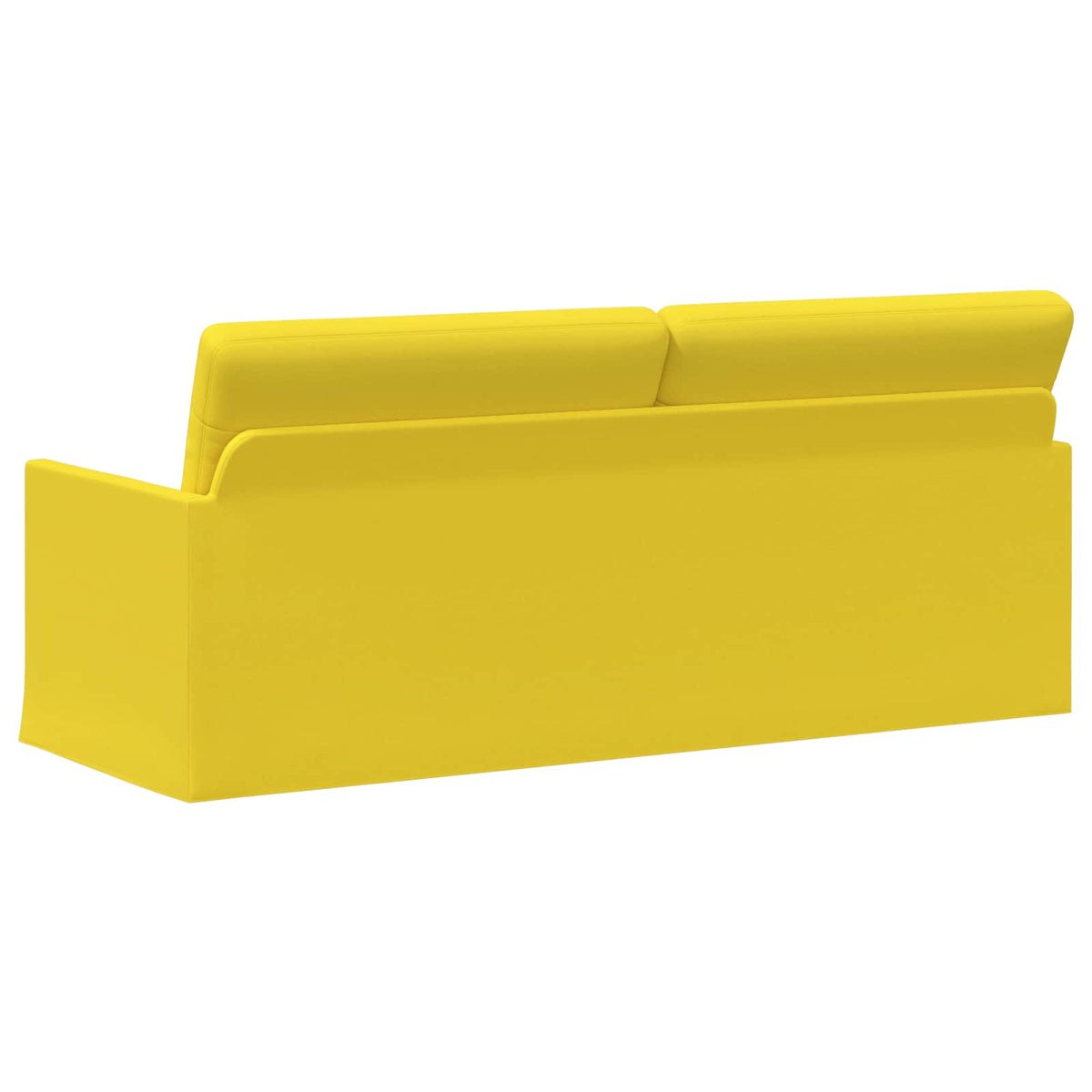 vidaXL 3 Seater Sofa Light Yellow 190 x 81 x 82 cm Fabric 5