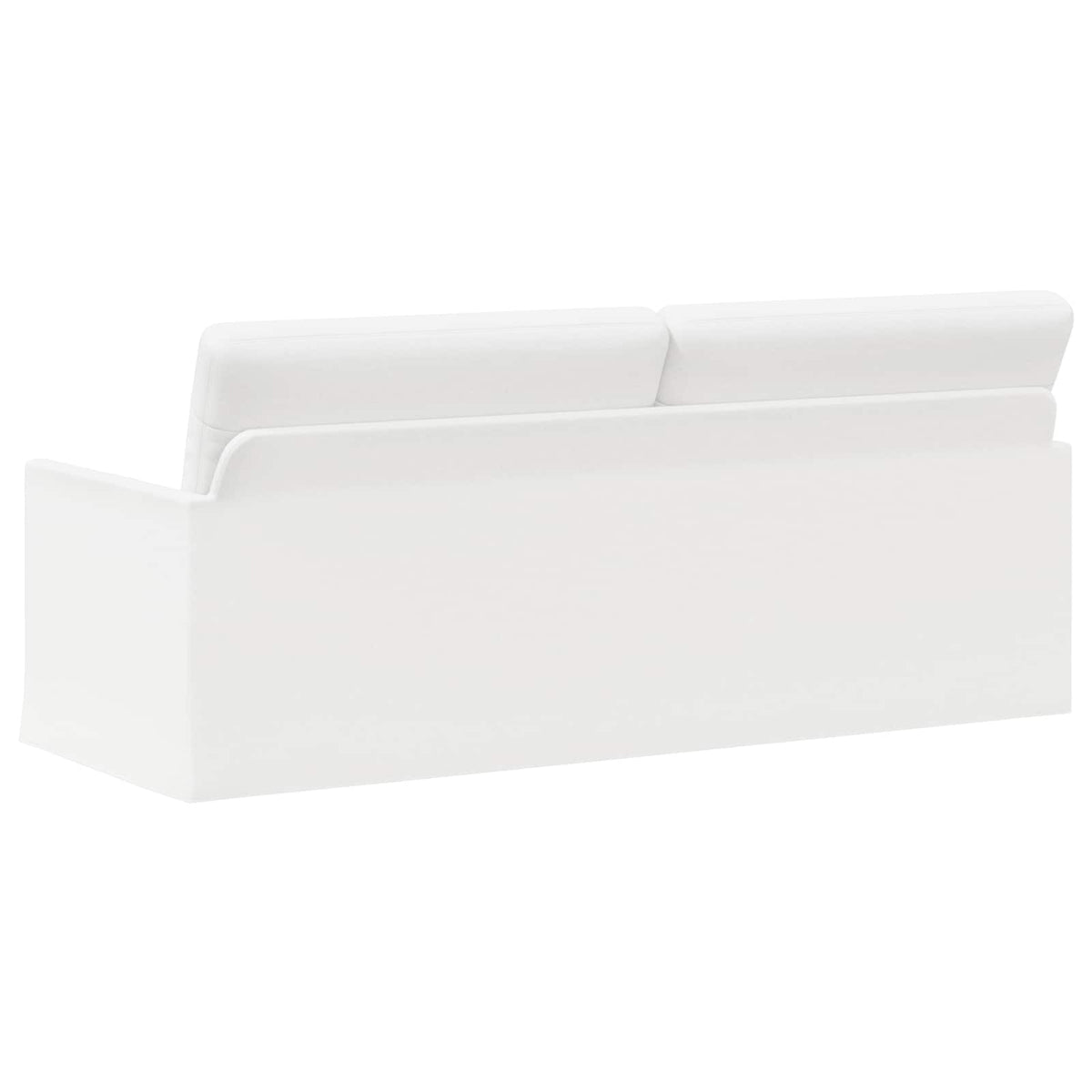 vidaXL 3 Seater Sofa White 190 x 81 x 82 cm Fabric 5