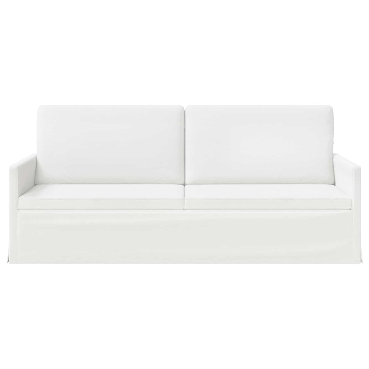3 Seater Sofa 190 x 81 x 82 cm Fabric 180 cm White