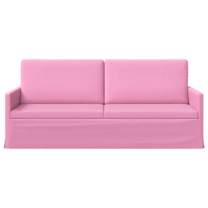 vidaXL 3 Seater Sofa Pink 190 x 81 x 82 cm Fabric 3