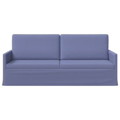 3 Seater Sofa 190 x 81 x 82 cm Fabric 180 cm Jeans blue
