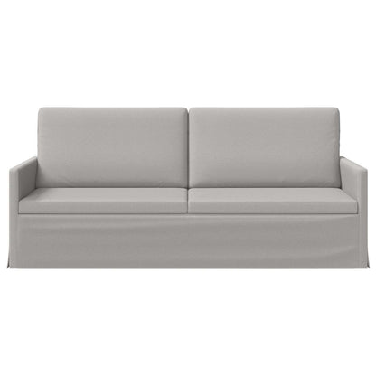 vidaXL 3 Seater Sofa Cloud Grey 190 x 81 x 82 cm Fabric 3