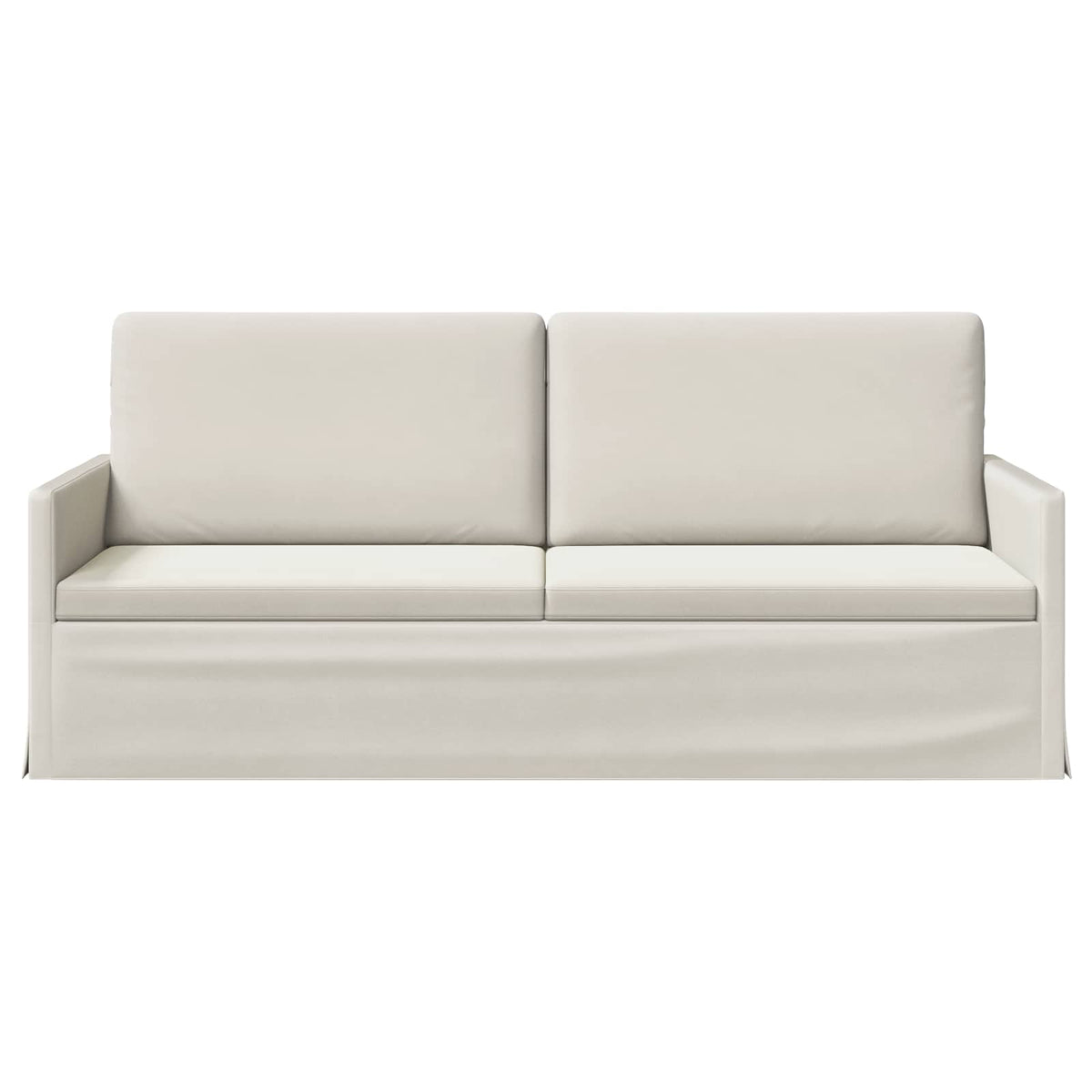 vidaXL 3 Seater Sofa Cream 190 x 81 x 82 cm Velvet 3