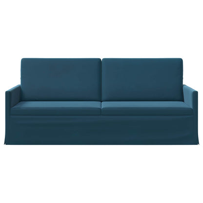 vidaXL 3 Seater Sofa Blue 190 x 81 x 82 cm Velvet 3
