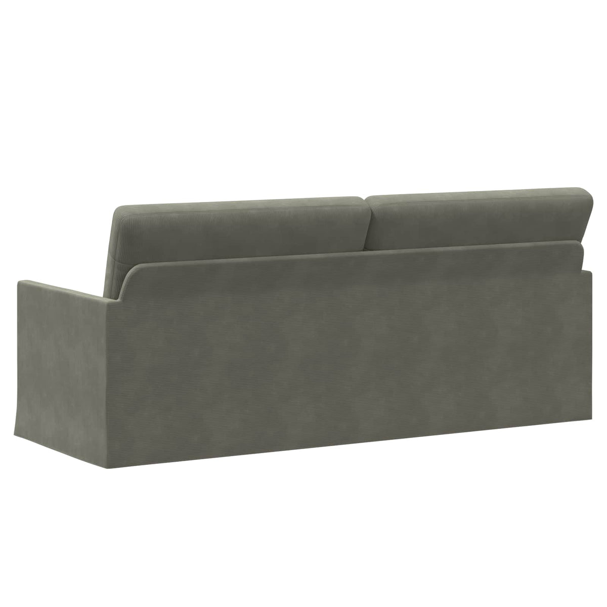 vidaXL 3 Seater Sofa Light Grey 190 x 81 x 82 cm Corduroy Fabric 5