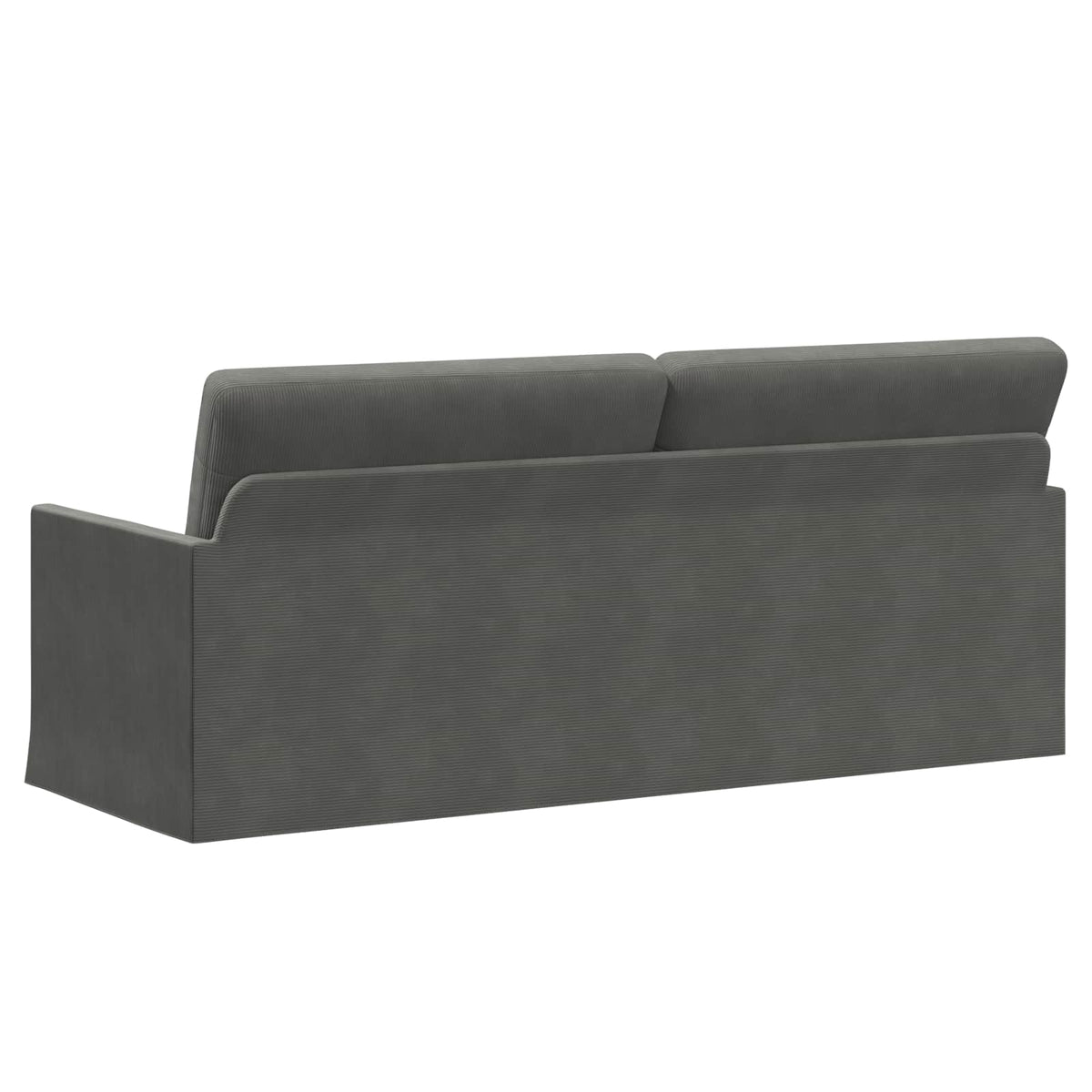 vidaXL 3 Seater Sofa Dark Grey 190 x 81 x 82 cm Corduroy Fabric 5