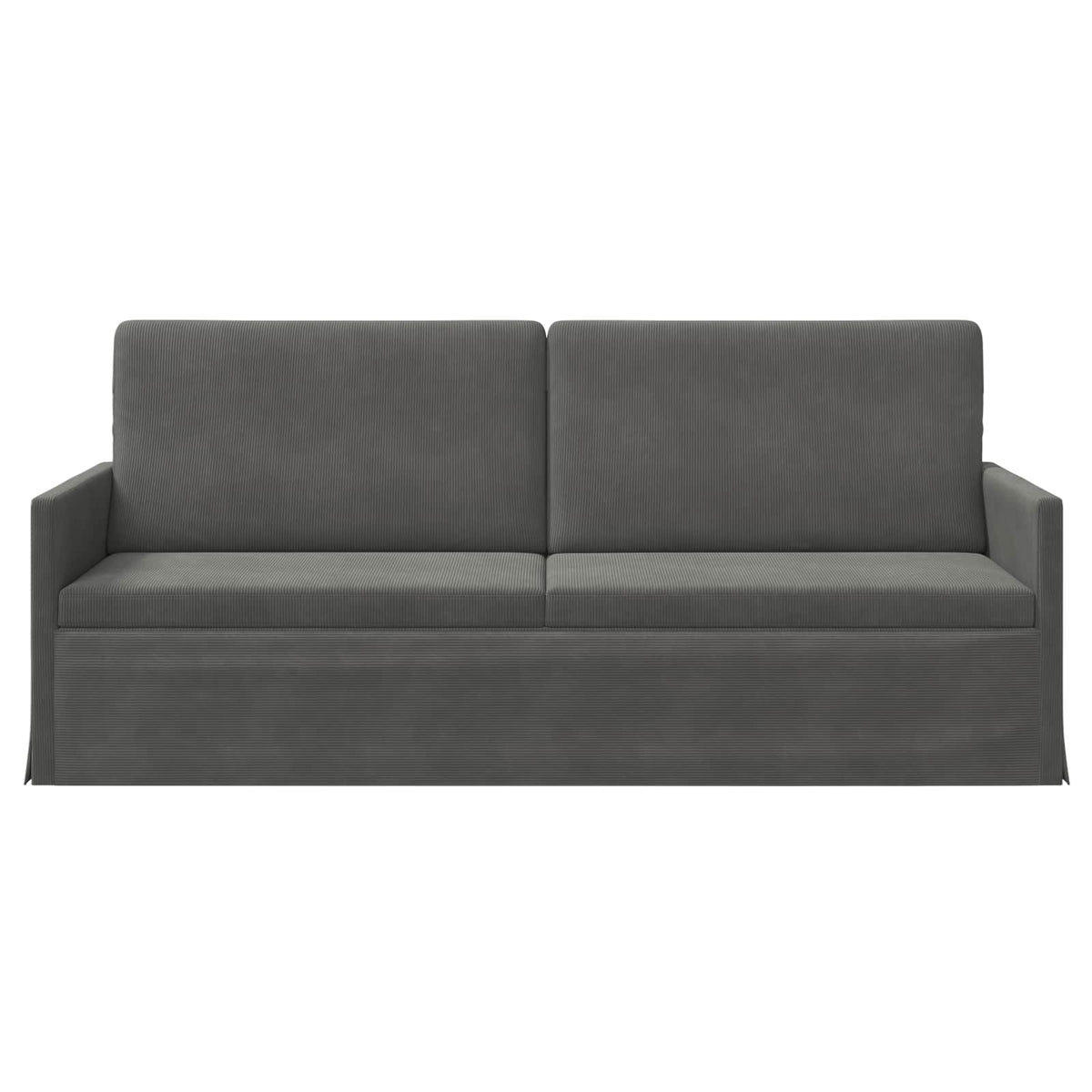 vidaXL 3 Seater Sofa Dark Grey 190 x 81 x 82 cm Corduroy Fabric 3