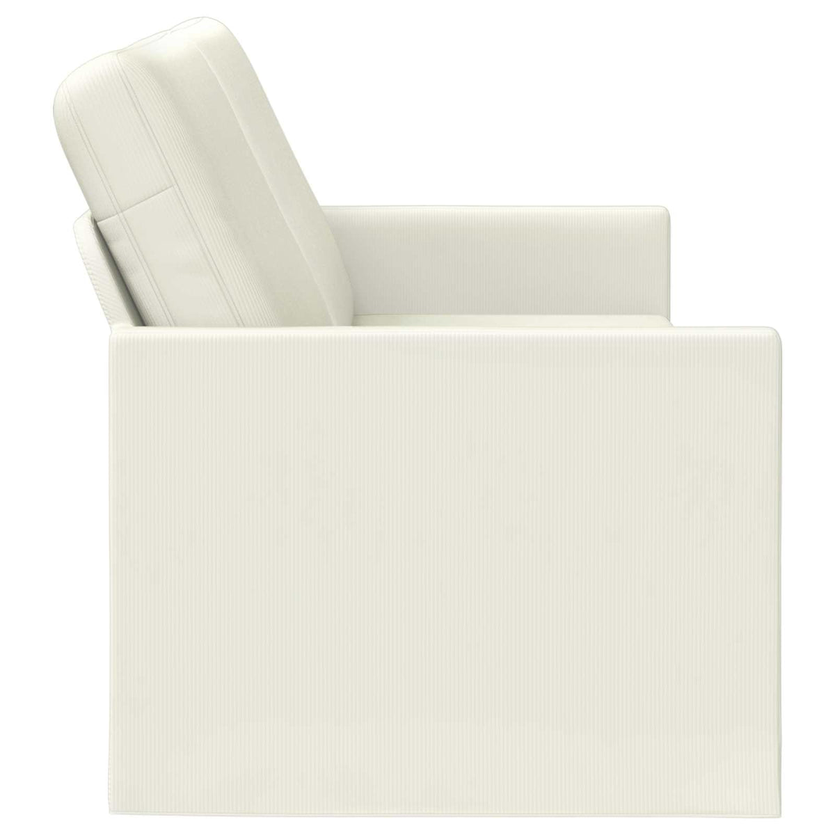 vidaXL 3 Seater Sofa Cream 190 x 81 x 82 cm Corduroy Fabric 4