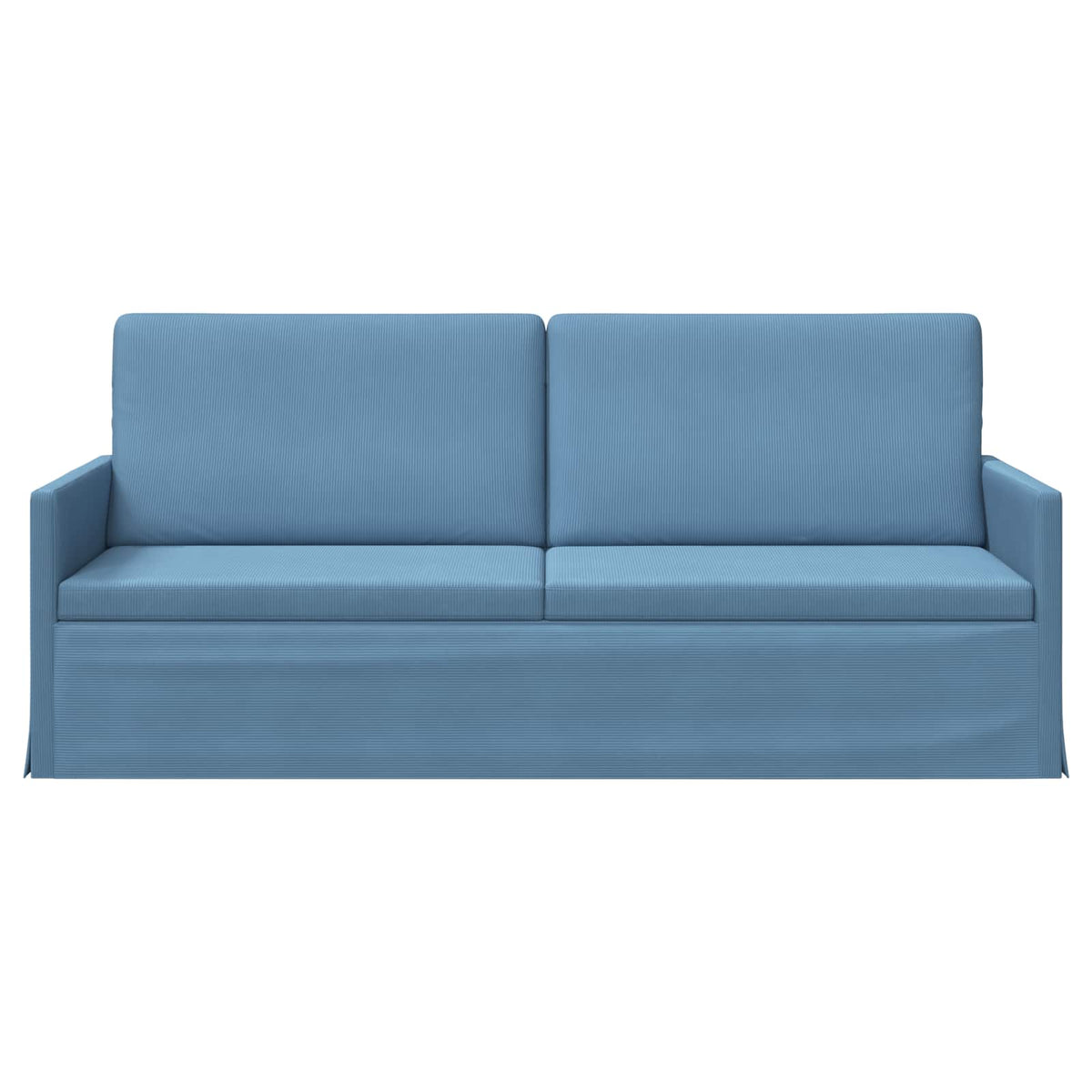 vidaXL 3 Seater Sofa Blue 190 x 81 x 82 cm Corduroy Fabric 3