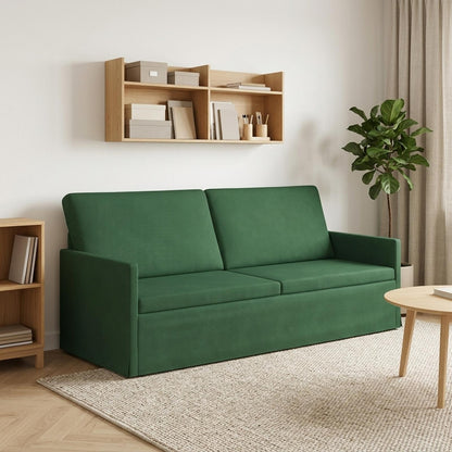 vidaXL 3 Seater Sofa Jungle Green 190 x 81 x 82 cm Corduroy Fabric 1