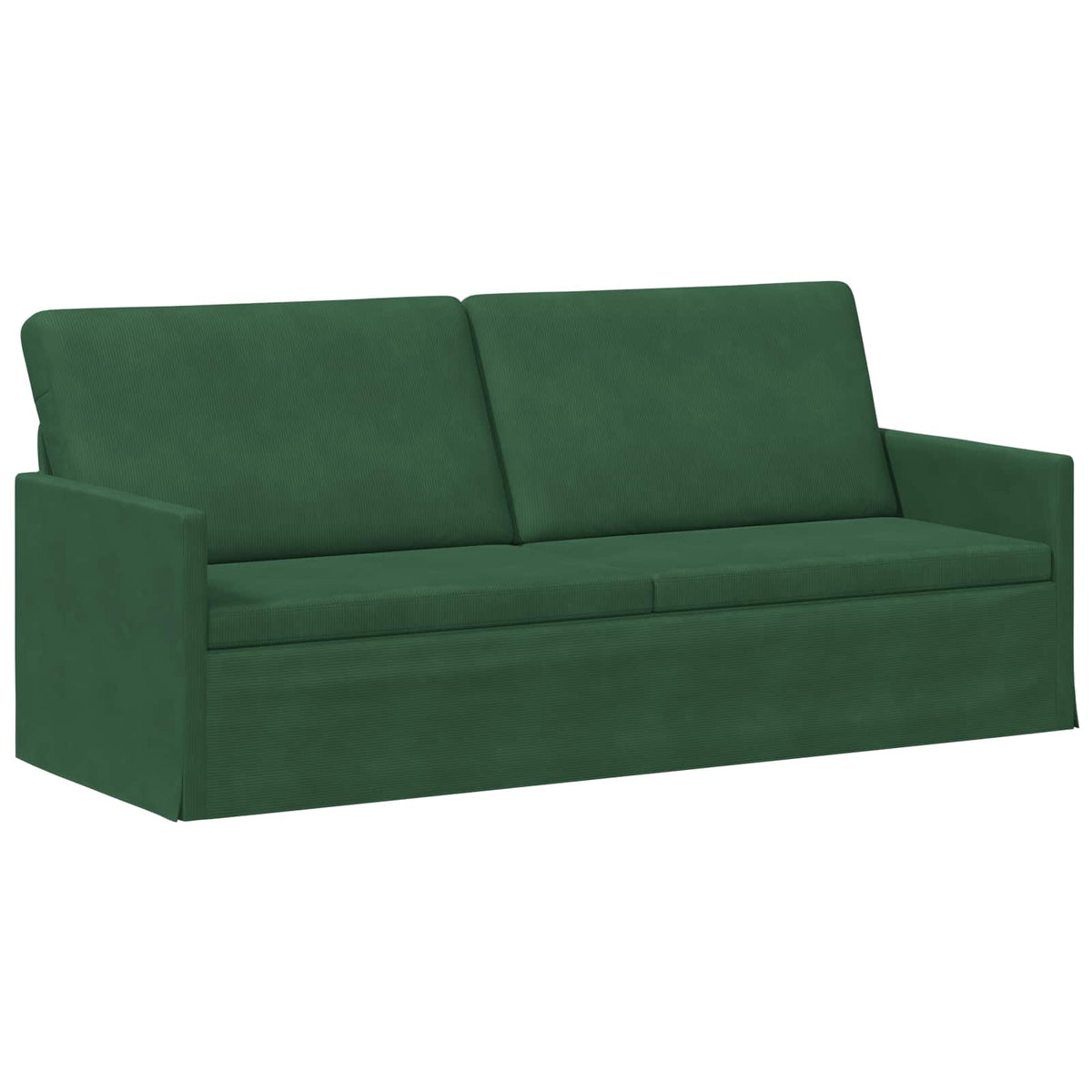 vidaXL 3 Seater Sofa Jungle Green 190 x 81 x 82 cm Corduroy Fabric 2