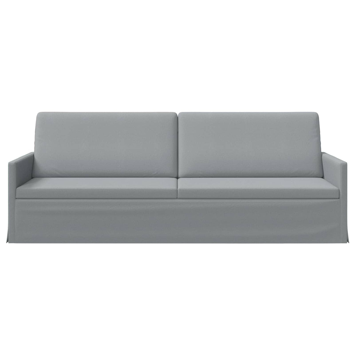 vidaXL 3 Seater Sofa Light Grey 220 x 81 x 82 cm Fabric 3
