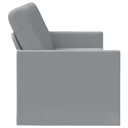 vidaXL 3 Seater Sofa Light Grey 220 x 81 x 82 cm Fabric 4